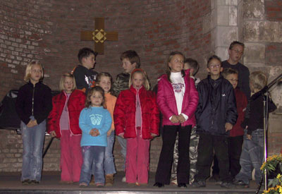 Der Kinderchor der Schweizer Siedlung hatte das erste und letzte Wort bei der Verleihung der Jülicher Klippe in der Schlosskapelle Jülich
