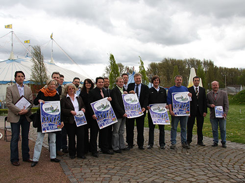 Die Energiemesse fand 2008 im Stadtgarten des Parks statt.