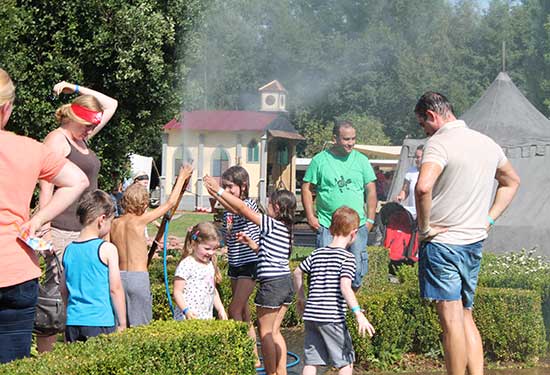 Wasserschlacht für die Kleinsten