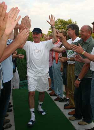 Auch der Vizemeister läßt sich feiern