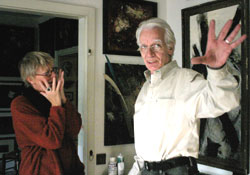 Spontan wachsen die Bilder, wie der Künstler Rudi Vaasen erklärt - Zeit zum Schlafen oder Essen bleibt da manchmal nicht. 