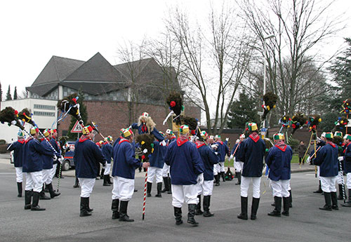 Precken vor der Saleskirche im Nordviertel