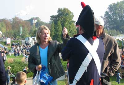 Mit dem "Franz-Mann" Aug in Aug.