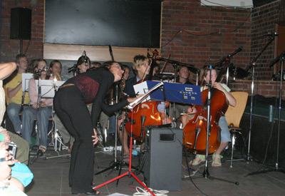 Melani Becker voll im Einsatz.